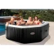 Intex 28458 piepūšamais SPA baseins ar hidromasāžu, 4 personām, 180x71 cm, melns
