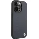 BMW ādas aizsargvāciņš iPhone 14 Pro Max BMHMP14XSLLNA Tumši zils