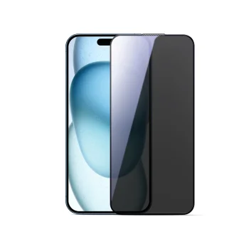 Aizsargstikls Joyroom JR-MLG0282 iPhone 15 Plus / 16 Plus ar privātuma filtru un melnu rāmi
