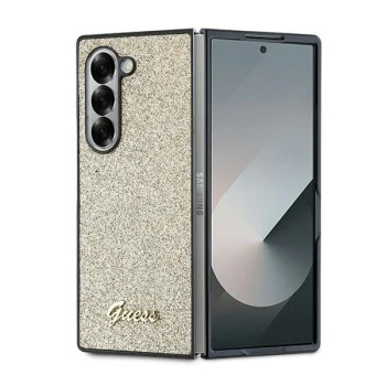 Guess 4G Glitter Script vāciņš Samsung Galaxy Z Fold 6 Zelta