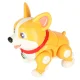 Interaktīvs robots suns Corgi ar gaismu un mūziku, gaiši brūns/balts