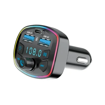 Forever TR-360 FM modulators ar Bluetooth, melns