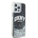 DKNY iPhone 13 Pro Max vāciņš Liquid Glitter Big Logo, melns