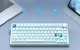 Bezvadu mehāniskā tastatūra ONIKUMA MT706 Balta QWERTY
