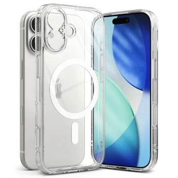 Ringke Fusion Magnetic MagSafe vāciņš iPhone 17, caurspīdīgs