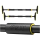 4Fizjo ULTRA regulējams pievilkšanās stienis durvīm 66-100 cm, melns/dzeltens