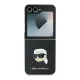 Karl Lagerfeld Saffiano Monogram vāciņš Samsung Galaxy Z Flip6, melns
