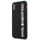 Karl Lagerfeld Glossy Bauhaus vāciņš Apple iPhone X / XS, Melns