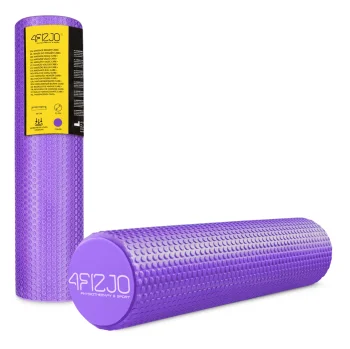 Masāžas rullis ar izciļņiem 4FIZJO CARE+ 60 cm, violets