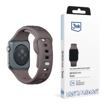 3mk silikona siksniņa Apple Watch 38/40/41 mm, tumši pelēka