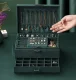 Juvelierizstrādājumu Organizators Bižutērijas Rotaslietu Uzglabāšanas Kaste Lāde, Zaļš | Jewelry Organizer Box