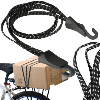 Elastīgās gumijas velosipēda bagāžniekam, 60cm, melnas