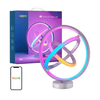 Viedā galda lampa Lepro TB1 RGB, Wi-Fi / Bluetooth