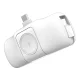 Ārējais akumulators Wozinsky WF16-YCS 5000 mAh 15W ar USB-C kabeli un Apple Watch lādētāju, balts