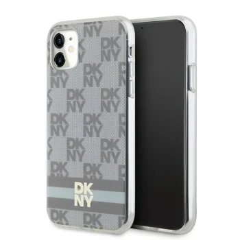 DKNY iPhone 11 / XR vāciņš IML Checkered Mono Pattern MagSafe, bēšs