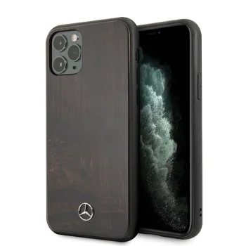Mercedes iPhone 11 Pro Max vāciņš Wood Line Rosewood, brūns