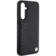 BMW Leather Hot Stamp vāciņš priekš Samsung Galaxy S23 FE S711, melns