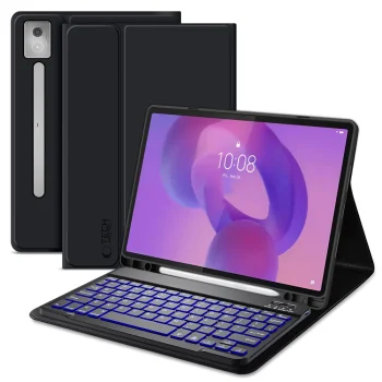 Lenovo Idea Tab Pro 12.7'' (TB-373FU) Tech-Protect SC Pen Case Cover with Bluetooth Keyboard, Black | Vāks Apvalks...