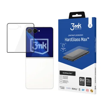 Aizsargstikls 3mk HardGlass Max telefonam Samsung Galaxy Z Flip 8, melns