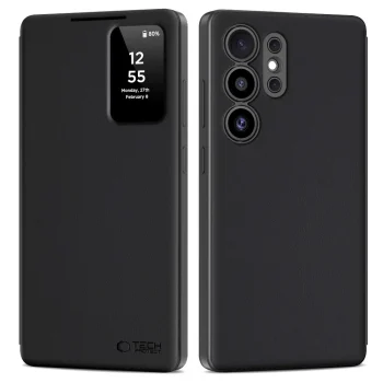 Tech-Protect Smart Wallet atverams vāciņš Samsung Galaxy S25 Ultra, Matte Black