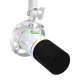 Dinamiskais mikrofons Maono PD200x, USB-C / XLR, RGB, balts