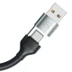 3mk Hyper Cable N-SERIES 6in1 USB-C USB-A - USB-C Lightning Micro USB 1.2m 18W melns