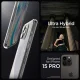 Apple iPhone 15 Pro 6.1\'\' Spigen Ultra Hybrid Case Cover, Crystal Clear | Telefona Vāciņš Maciņš Maks Apvalks...