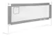 Ecotoys gultas aizsargbarjera bērniem, 200 cm, pelēka/balta