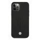 BMW iPhone 12 Pro Max vāciņš Perforated Sides, melns