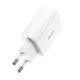 Baseus Speed Mini USB-C ātrais sienas lādētājs 20W, Balts