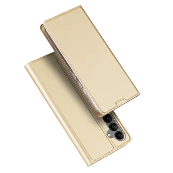 Samsung Galaxy A34 (SM-A346) DUX DUCIS Skin Pro Case Cover, Gold | Telefona Vāciņš Maciņš Apvalks Grāmatiņa