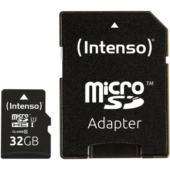 Intenso microSDHC atmiņas karte 32GB Class 10 UHS-I Premium ar adapteri
