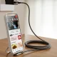 Joyroom S-A56 EnjoyX 90° USB-A un Lightning kabelis 3A 1.2m, melns