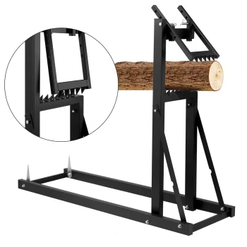 Bauerkraft malkas zāģēšanas steķis, saliekams malkas āzītis līdz 100 kg