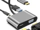 USB-C uz HDMI 4K / VGA / USB 3.0 / USB-C PD adapteris