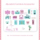 Bērnu Rotaļu Leļļu Māja ar Mēbelēm DIY Konstruktors | Kids Toy Dollhouse with Furniture Constructor