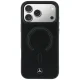 Vāciņš Mercedes iPhone 18 Pro Max / 17 Pro Max Leather 3D MagSafe, melns
