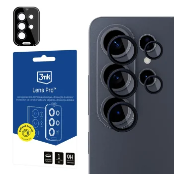 Kameras hibrīdaizsargstikls 3mk Lens Protection Pro Samsung Galaxy S26 Ultra, melns