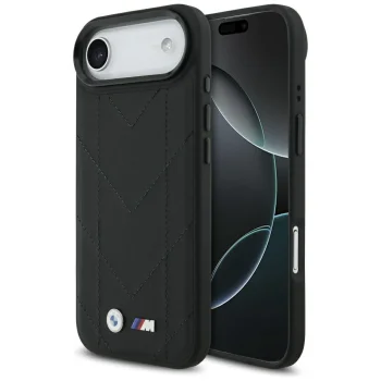 BMW M Quilted Logo MagSafe vāciņš priekš iPhone 17 Air, melns