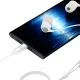 3mk USB-C Vadu Austiņas ar Mikrofonu - Baltas