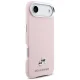 Karl Lagerfeld Karl & Choupette Head Pins Saffiano MagSafe vāciņš iPhone Air, rozā