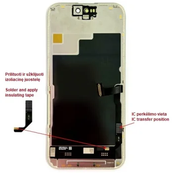 Displejs iPhone 15 Pro, LTPO Soft OLED, 120 Hz