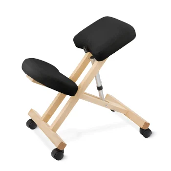 Ergonomisks ceļgalu krēsls 4FIZJO PURE, melns