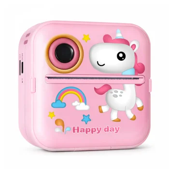Wozinsky WDT-03 Bērnu Fotoaparāts Momentkamera ar Termoprinteri, Rozā | Children Instant HD Digital Print Camera