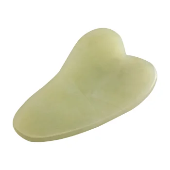 Nefrīta Gua Sha sejas masāžas akmens, zaļš