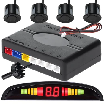 Auto Parkošanās Sensoru komplekts, Melns | Car Parking Sensor Kit Silver