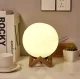 Mēness formas LED nakts lampa, auksti balta