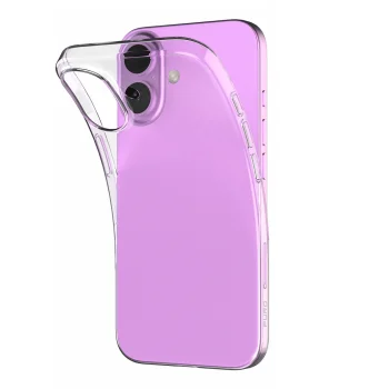 Puro 03 Nude vāciņš iPhone 16 Plus tālrunim, caurspīdīgs