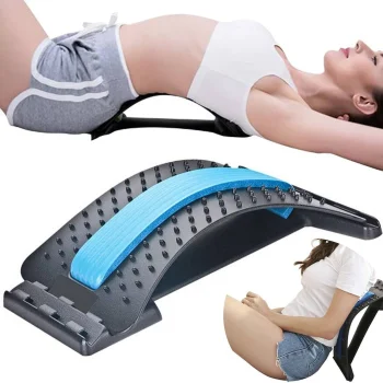 Mugurkaula Stiepšanas Trenažieris Muguras Akupresūras Masažieris | Bridge-Shaped Lower Back Stretcher Acupressure...