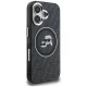 Karl Lagerfeld IML Glitter Karl & Choupette MagSafe vāciņš iPhone 16, melns